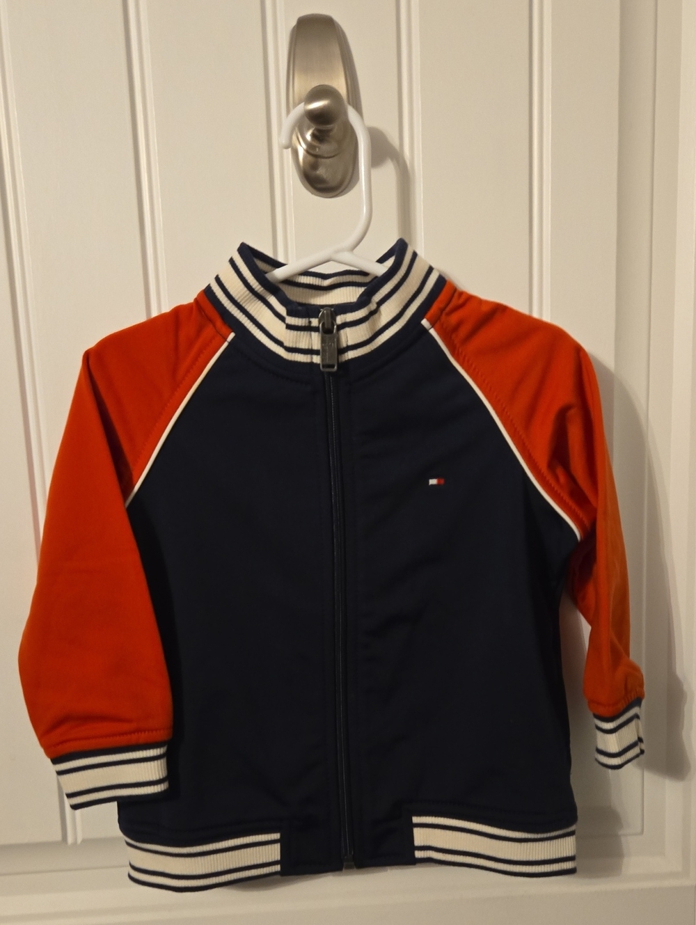 Tommy Hilfiger Navy and Orange Boy's Lightweight SPRING/Summer Jacket